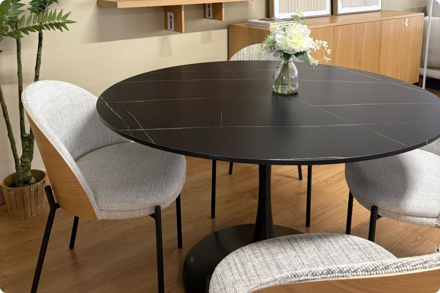 mesa de centro negra para salón 